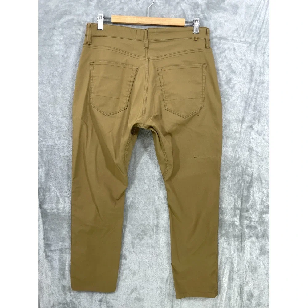 DUER Pants Mens 32x32 Brown Relaxed Taper Performance MFNR1002